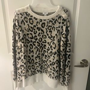 Bedazzled crown and ivy sweater